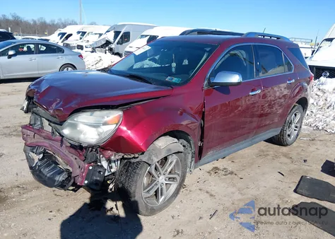 2016 Chevrolet Equinox Ltz z USA, uszkodzony, nr VIN 2GNFLGEK7G6349296
